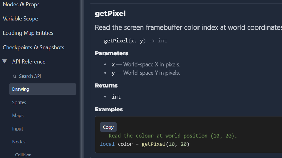 PIXELFALLS Documentation